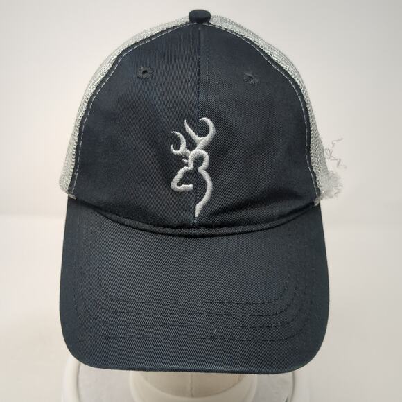 Browning Snapback Trucker Hat Black One Size Adjustable Embroidered Patriotic - Picture 2 of 9